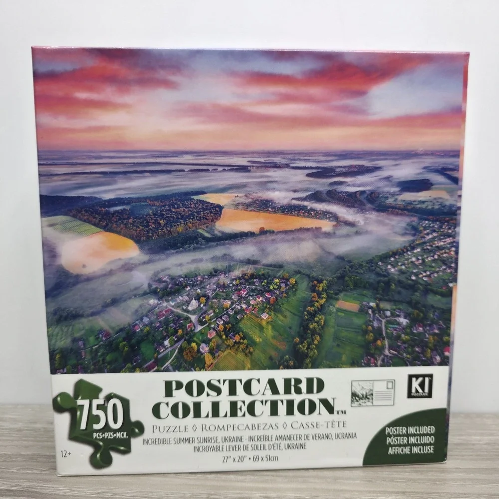 KI Puzzle - 750pcs - Postcard Collection -‎ Incredible Summer Sunrise Ukraine